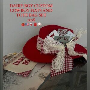 Dairy boy cowboy hats CUSTOM
